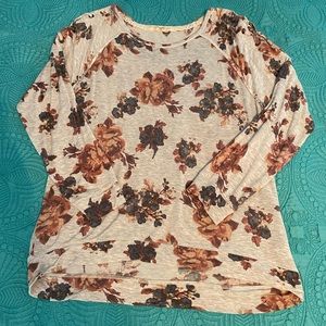 Cute floral knit top